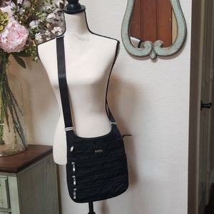 Baggalini Quilted Big Zipper Bag